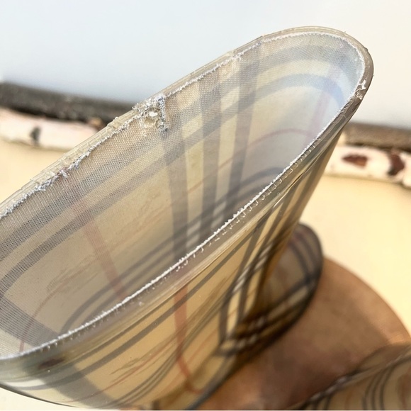 Burberry Check Rain Boots Size 38 / US 8 Waterproof / Mended Opening - Picture 12 of 16